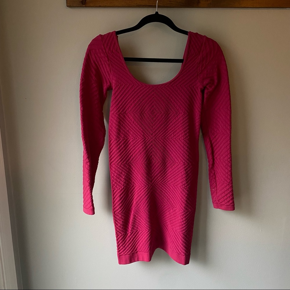 Long sleeved mini dress